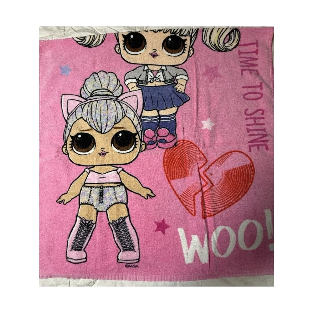 LOL Surprise Towel‎ Pink Girls Kids Bath Beach Pool 29x54 MGA Doll Character
